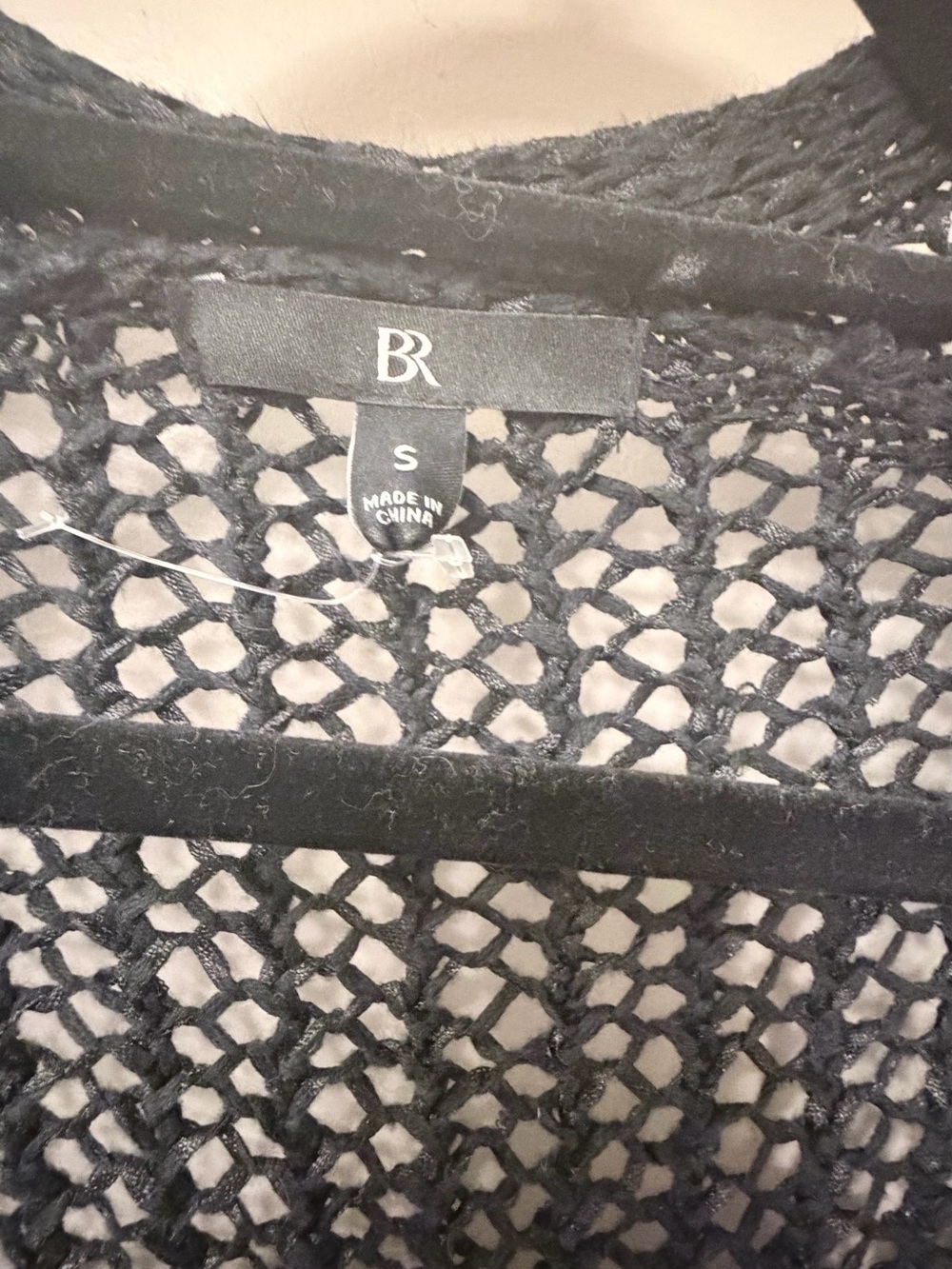 Banana Republic Open-Knit Long Cardigan - Black - Picture 3 of 3